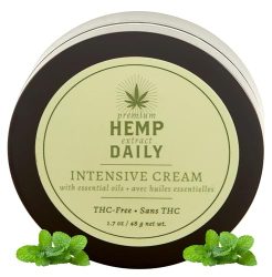 Premium Hemp Extract Daily Intensive Cream – Muscle, Knee, Back, Joint and Shoulder Topical Rub – Organic | 1.7 Ounces (Classic Mint, Pack of 1)